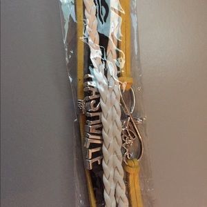 Nashville TN Predator Hockey Braided Team Bracelet
